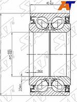 Подшипник передней ступицы HONDA ACCORD/STREAM/STEPWGN/SMX/AVANCIER/ODYSSEY/CR-V98-