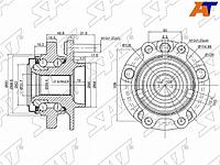 Ступичный узел перед INFINITI G25/35/37/FX35/45/QX50/QX70/SKYLINE 4WD 04-