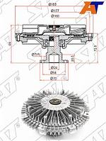 Вискомуфта MITSUBISHI L200 05-/PAJERO/MONTERO SPORT 2.5D 08-