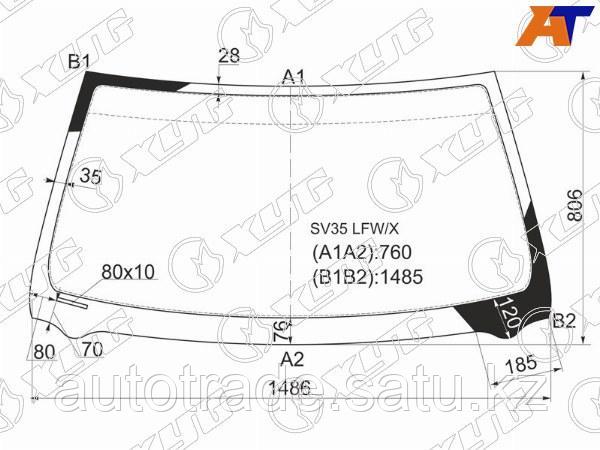 Стекло лобовое Toyota Camry Europe/Russia (XV10) 91-96 / Camry USA 91-96 / Scepter 92-96 - фото 1 - id-p115834613