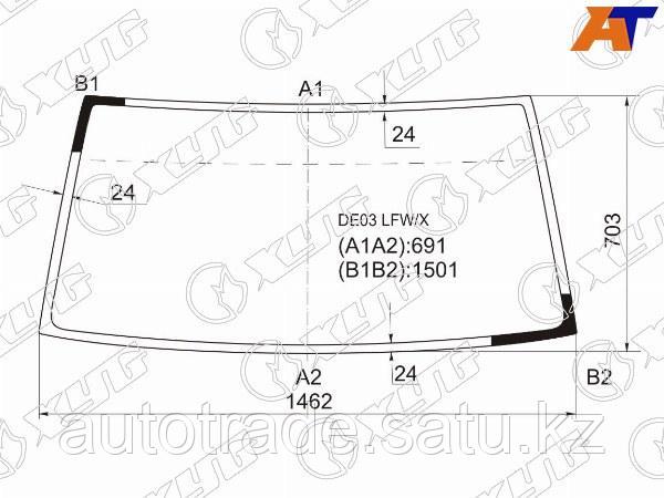 Стекло лобовое Mitsubishi Delica 89-99 / Hyundai Grace 93-03 / Porter 98-10 / Mitsubishi L300 87-98 - фото 1 - id-p115832666