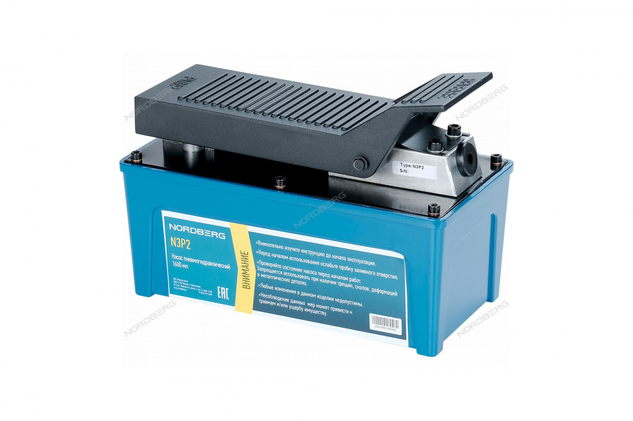 Насос пневмогидравлический 1600 мл NORDBERG, фото 1