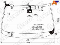 Стекло лобовое (Датчик дождя) Nissan X-Trail 10-15