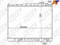 Радиатор Nissan Terrano 95-02 / Infiniti QX4 96-03 / Nissan Elgrand 97-02