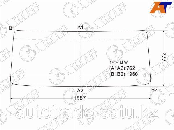 Mercedes-Benz LN-series 83-98 алдыңғы әйнегі (резеңке таспада) - фото 1 - id-p115831361