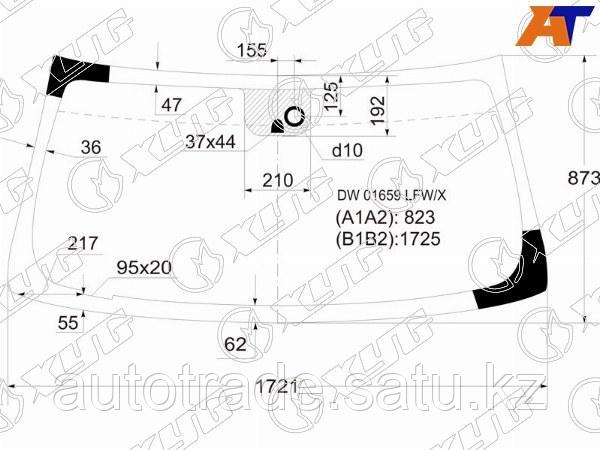 Стекло лобовое (Датчик дождя) Chevrolet Tahoe 06-14 / Cadillac Escalade 06-15 / Chevrolet Silverado - фото 1 - id-p115832760