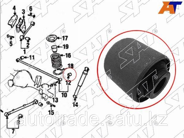 Сайлентблок задней поперечной тяги (панара) NISSAN TERRANO 95-03/INFINITI QX4 96-02/HYUNDAI TERRACAN - фото 1 - id-p115809704