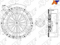 Комплект сцепления TOYOTA AURIS/COROLLA 1.6 07- 1ZR E150(механика) 07-