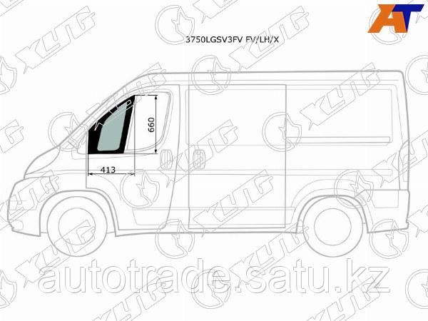 Стекло форточки (уголок) переднее левое PEUGEOT BOXER II/FIAT DUCATO II/CITROEN JUMPER II 06- - фото 1 - id-p115831480