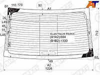 Стекло заднее (Цвет зеленый/ Обогрев/ Антенна) Hyundai Elantra 00-12 / Avante 00-11