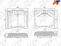 Колодки тормозные перед WV TRANSPORTER T4/MULTIVAN 90-03 (R14)