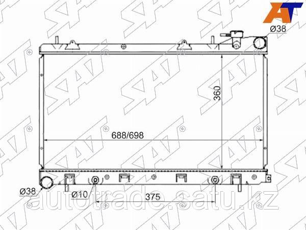 Радиатор Subaru Forester 02-08 / Impreza 00-07 - фото 1 - id-p115794097