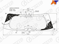 Стекло заднее (Цвет зеленый/ Обогрев) Lexus LX450d 15- / LX570 15-
