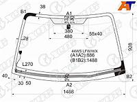 Стекло лобовое (Обогрев щеток) Subaru Impreza 00-07 / Impreza WRX 00-07 / Impreza WRX STI 00-07