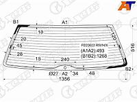 Стекло заднее (Цвет зеленый/ Обогрев) Volkswagen Passat 96-05