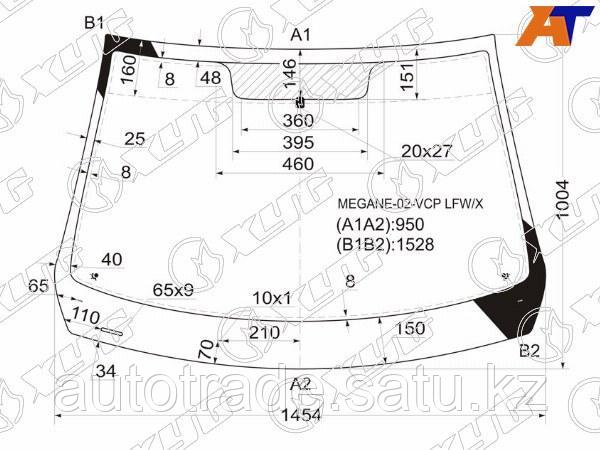 Стекло лобовое Renault Megane 02-09 - фото 1 - id-p115833909