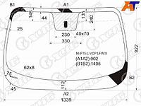 Стекло лобовое Nissan Juke 10-20