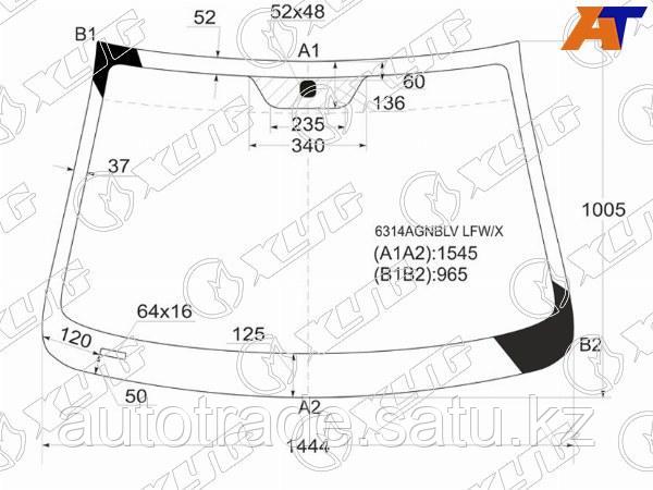 Стекло лобовое Chevrolet Captiva 06-15 / Opel Antara 06-15 / Daewoo Winstorm 06-10 / Saturn Vue 07-1 - фото 1 - id-p115831723