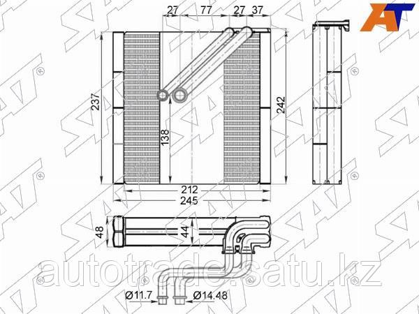 Испаритель кондиционера SKODA SUPERB 08-15/YETI 09-18/VOLKSWAGEN PASSAT 05-15/GOLF 03-15 - фото 1 - id-p115803921