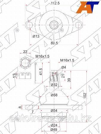 Шаровая опора нижняя FR TOYOTA Estima 90-99 - фото 1 - id-p115803932