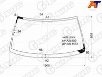 Стекло лобовое Volvo 850 91-97 / S70 97-00 / V70 97-00