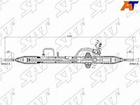 Рейка рулевая MMC L200 05-/PAJERO/MONTERO SPORT KG/KH# 08- LHD