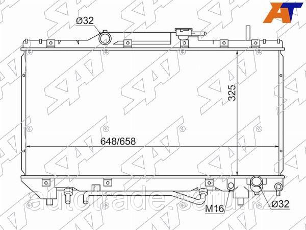 Радиатор Toyota Caldina (T190) 92-02 / Carina (T190) 92-96 / Carina E 92-98 / Corona (T190) 92-96 - фото 1 - id-p115794288