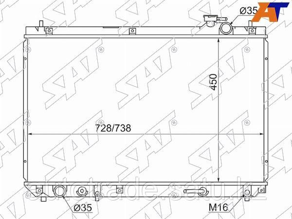 Радиатор Toyota Harrier (XU10) 97-03 / Lexus RX300 98-03 / Toyota Highlander 00-07 / Kluger V 00-07 - фото 1 - id-p115828590