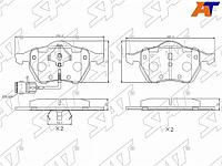 Колодки тормозные перед AUDI 100 91-94/A6/S6 95-98 (два датчика)