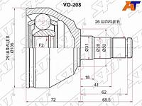 Шрус внутренний LH VOLVO XC90 03-14