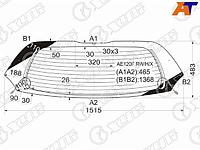 Стекло заднее (Цвет зеленый/ Обогрев) Toyota Corolla Spacio (E120) 01-07 / Corolla Verso 01-04