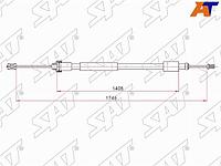 Трос ручного тормоза CITROEN BERLINGO/PEUGEOT PARTNER 96-15 LH