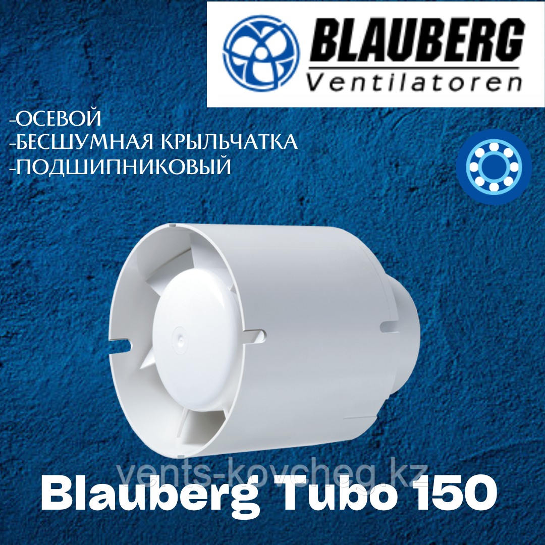 Вытяжной вентилятор канальный Blauberg TUBO 150 Каналды сору желдеткіші - фото 1 - id-p44324923