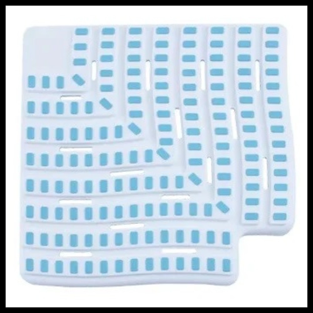 Угол переливной решетки бассейна Efes Blue EFK03 (90° градусов, размеры = 250x25 мм, цвет - голубой)