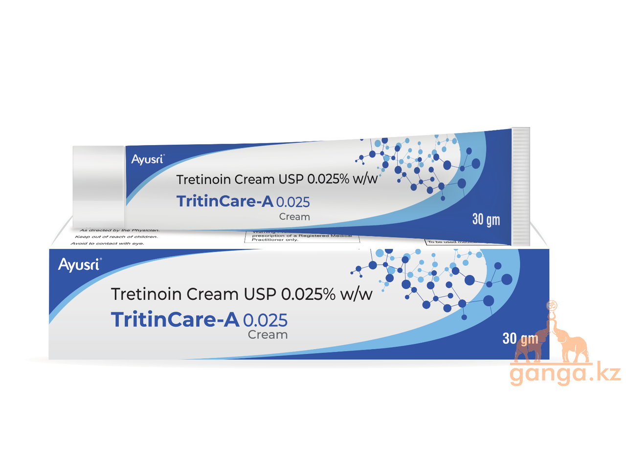 Третиноин крем 0.025% (Tritinoin Cream TritinCare-A AYUSRI), 30 г. - фото 1 - id-p115952983