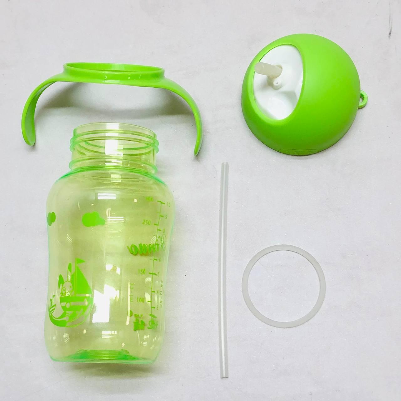 Детская бутылочка 300 мл с мерными делениями (зеленая) - фото 4 - id-p35900001
