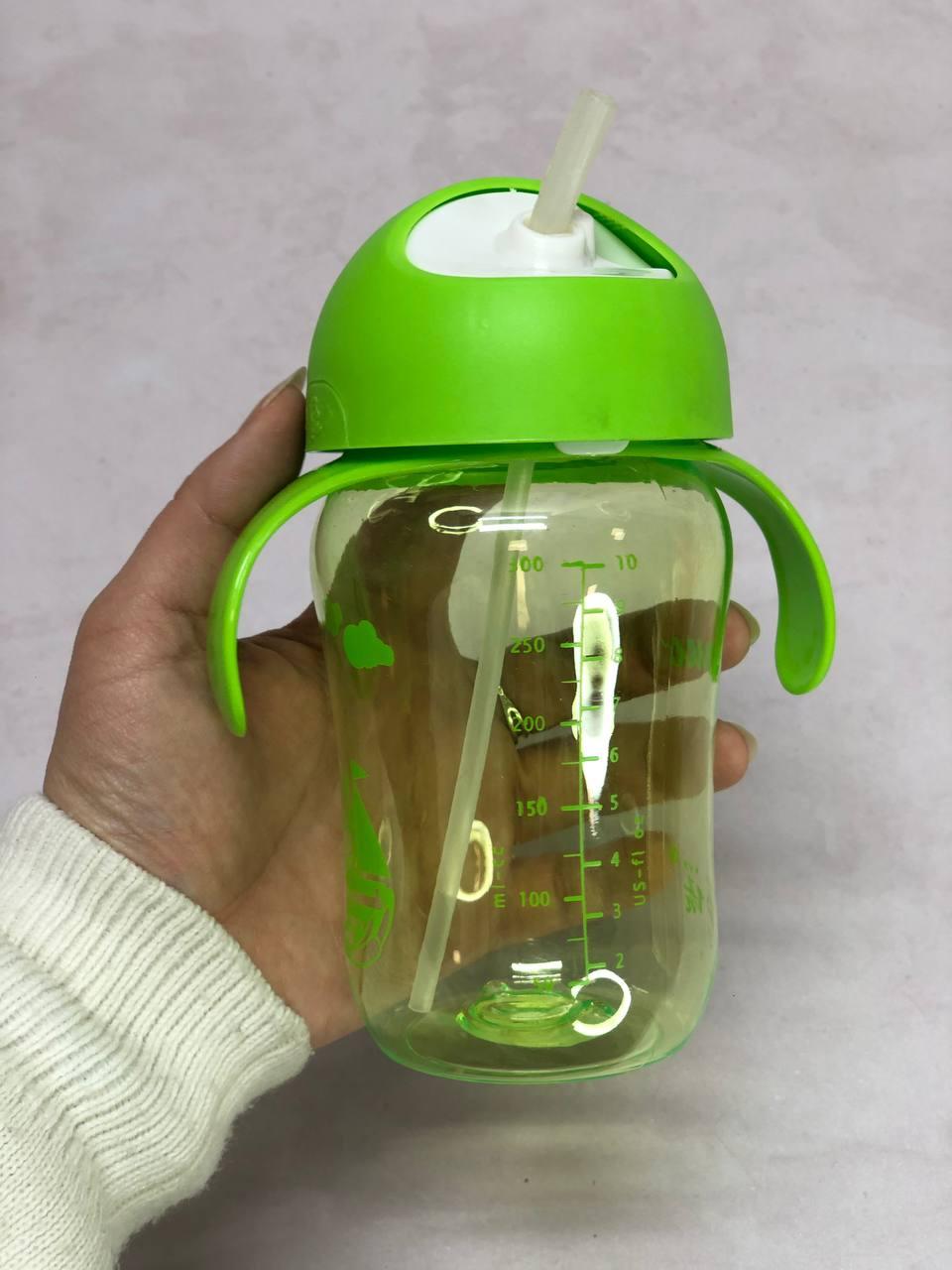 Детская бутылочка 300 мл с мерными делениями (зеленая) - фото 3 - id-p35900001
