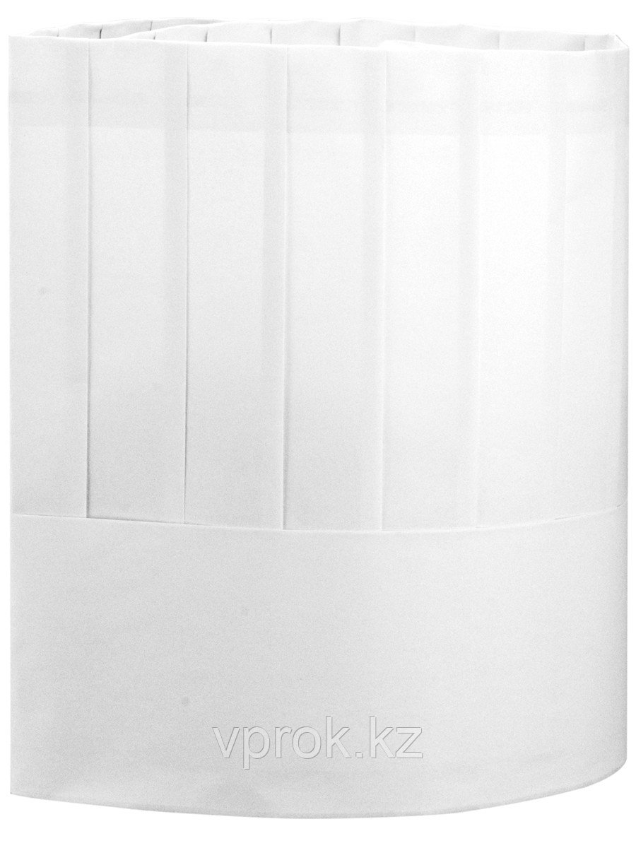 Колпак поварской Бургундия бумажный, высота 23 см, 10 шт. - фото 2 - id-p115956804