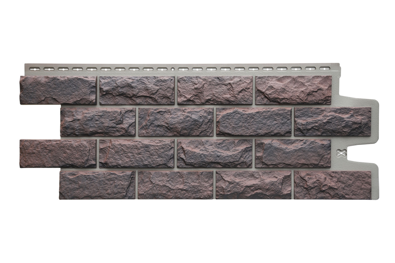 Фасадные панели Grand Line. Design Plus. Колотый камень. Кофе с темно-бежевым швом, фото 1
