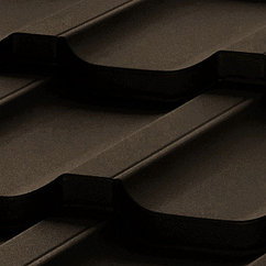 Металлочерепица Панорама V МАТТ 0,5 мм RAL 8019