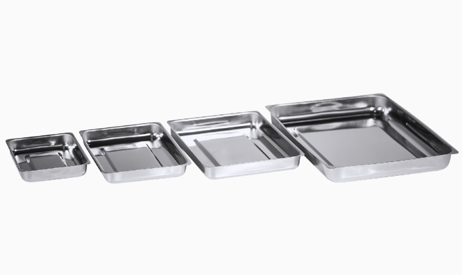 Лоток медицинский металлический прямоугольный ЛМПу "Ока-Медик" (Размер: 300-220-30), фото 1