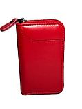 Женская кожаная ключница, органайзер. Высота 12,5 см, ширина 7,5 см, глубина 2,5 см., фото 2