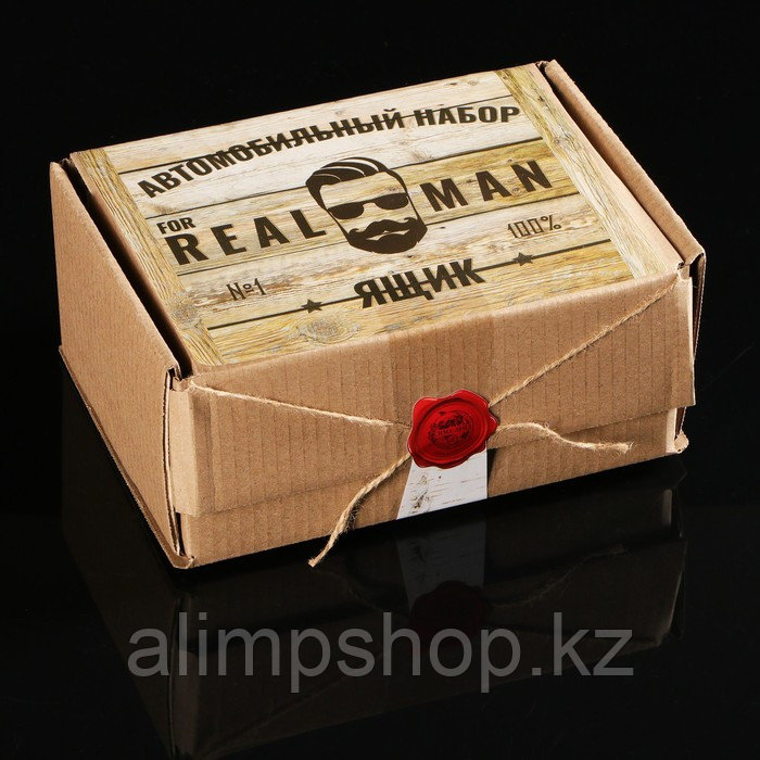 Подарочный бокс "For real man" автонабор для ухода - фото 1 - id-p115958724