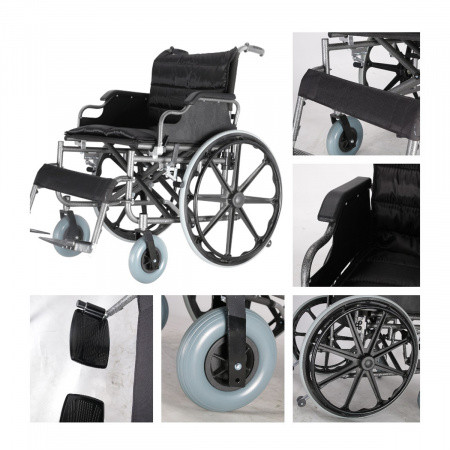 Кресло-коляска инвалидное DS114-1 Размер: 56 см - фото 5 - id-p115958808