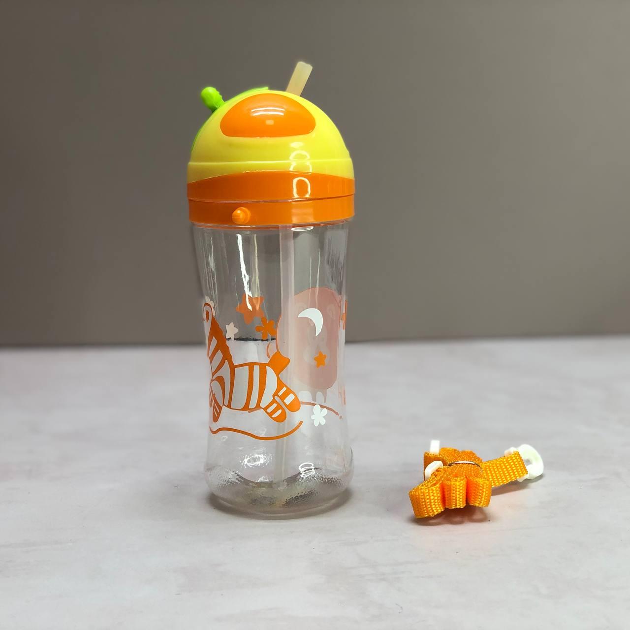 Детская бутылочка с трубочкой 500 мл оранжевая - фото 8 - id-p25280057