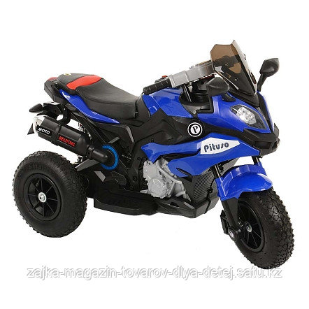 PITUSO Электромотоцикл HLX2018/2, 12V/7Ah*1,колеса надув.,108х46х76 см, Blue/ Синий (музыка,свет)