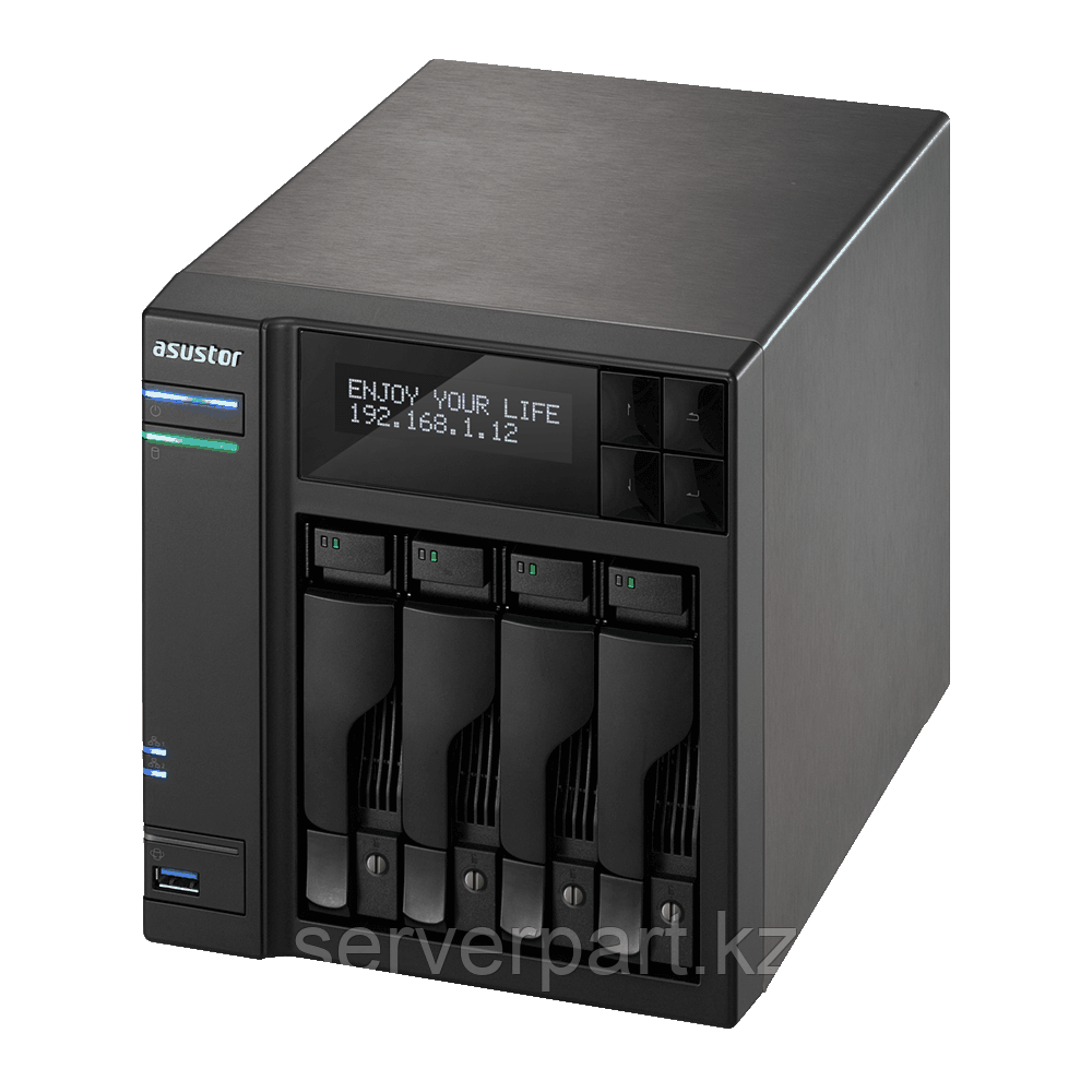 "Сетевой накопитель NAS Asustor AS7004T, 4 LFF,RAID 0,1,5,6,JBOD, 4GB,2хGbE,3x USB 3.0, 2xUSB 2.0, 2x eSATA - фото 7 - id-p115961777