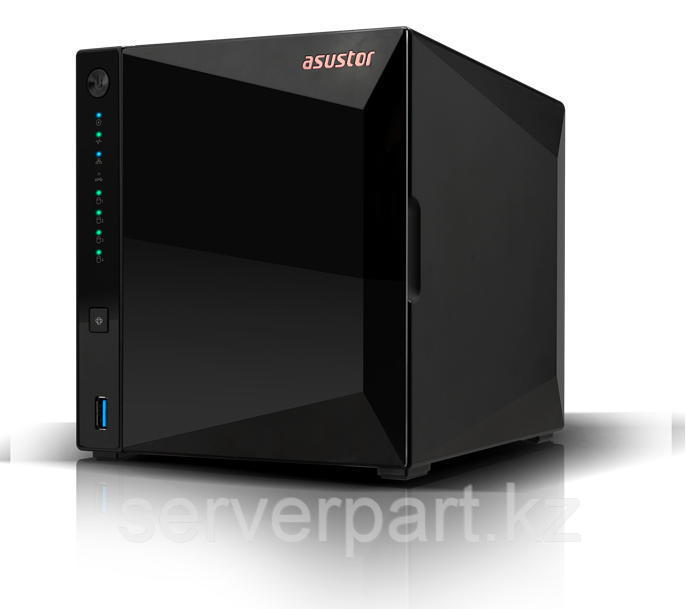 Сетевой накопитель NAS Asustor Drivestor Pro AS3304Tv2, 4LFF, RAID 0,1,5,6,JBOD,2GB, 1x2.5GbE, 3xUSB 3.2, 90W - фото 1 - id-p115961822