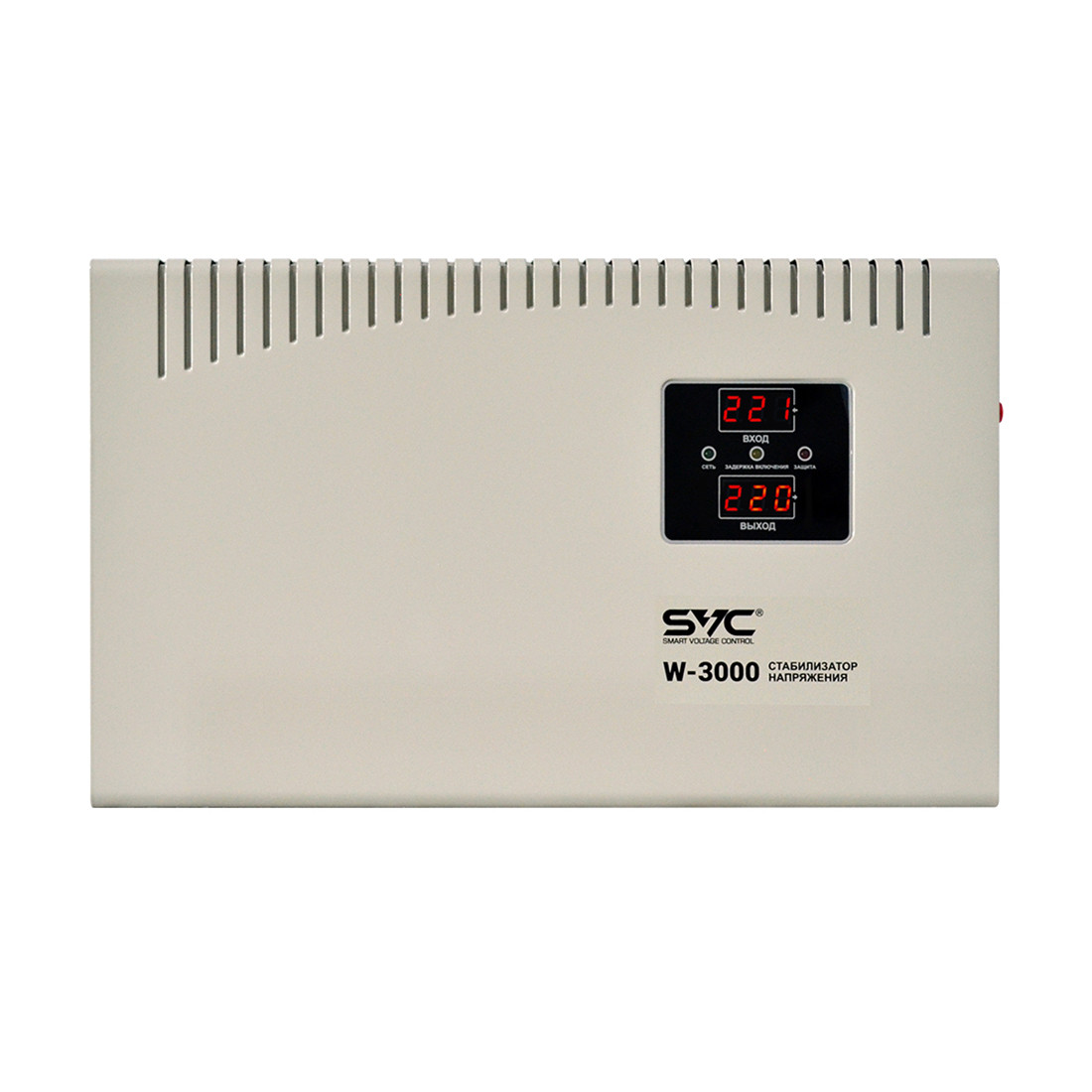 Стабилизатор напряжения однофазный на 3000 ВА SVC W-3000 - фото 2 - id-p115783413