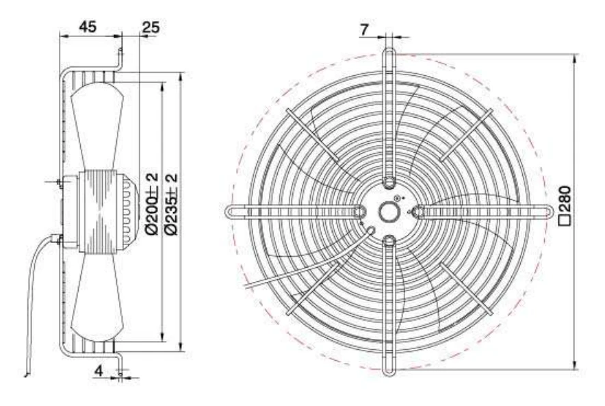 Вентилятор осевой MaEr Micro-motor YDWF68L15P4-200, 400 м3/час - фото 2 - id-p115961432